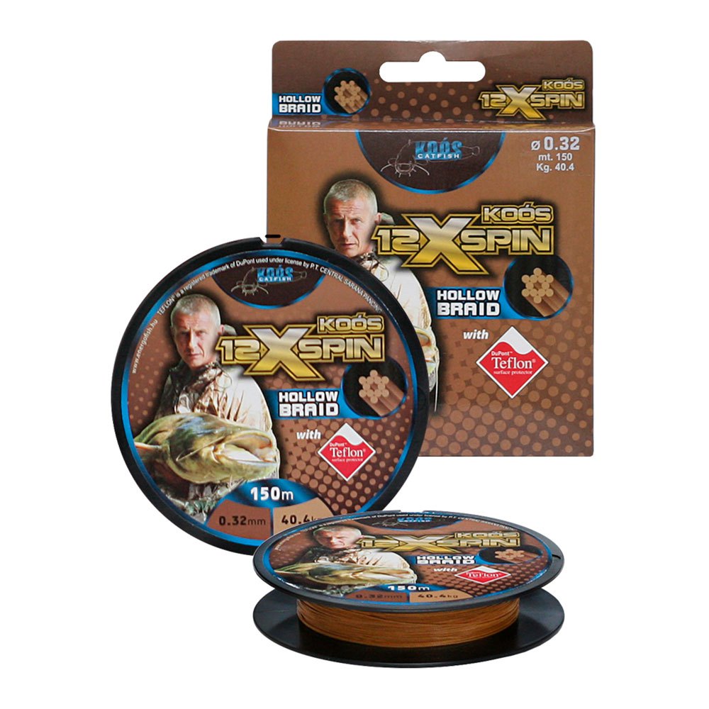 Koos 12x Spin Hollow 150 M Braided Line Braun 0.320 mm Koos 12x Spin Hollow 150 M Braided Line Braun 0.320 mm von Koos