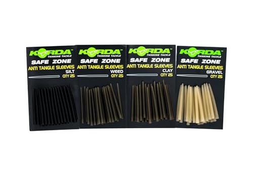 Korda Safe Zone Anti Tangle Sleeves - 25 Tubes, Sleeves, Gummischlauch für Karpfenmontagen, Farbe:Clay Korda Safe Zone Anti Tangle Sleeves - 25 Tubes, Sleeves, Gummischlauch für Karpfenmontagen, Farbe:Clay von Korda