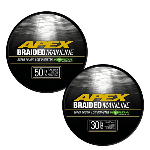 Korda Apex Braided Mainline 0,23mm/30lb 450 m Korda Apex Braided Mainline 0,23mm/30lb 450 m von Korda