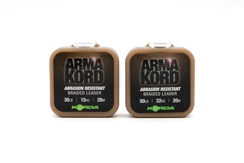 Korda Arma-Kord Geflochtene Vorfächer, 22,7 kg, 20 m, Sub Brown Korda Arma-Kord Geflochtene Vorfächer, 22,7 kg, 20 m, Sub Brown von Korda
