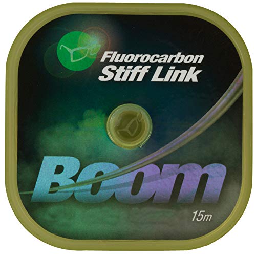 Korda Boom Fluorocarbon Stiff Link 15m - Vorfachschnur, Durchmesser/Tragkraft:0.65mm / 35lbs / 15.9kg Tragkraft von Korda