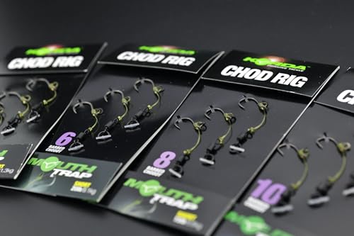 Korda Chod Rig Short 5cm - 3 Karpfenrigs zum Karpfenangeln, Karpfenmontage, Karpfen Rig, Größe:6 von Korda