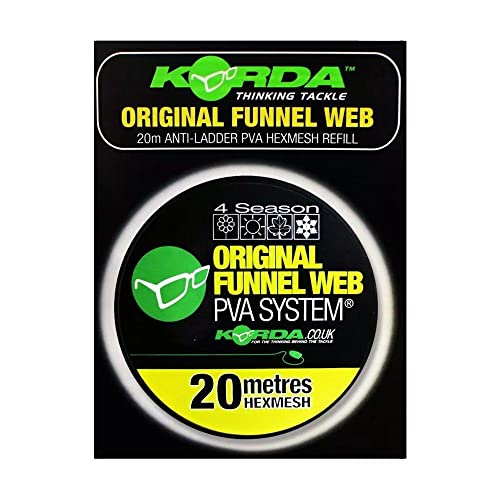 Korda Funnel Web Micromesh Refill - 20m PVA Netzschlauch, PVA-Beutel, Wasserlösliche Futterbeutel für Karpfen Korda Funnel Web Micromesh Refill - 20m PVA Netzschlauch, PVA-Beutel, Wasserlösliche Futterbeutel für Karpfen von Korda
