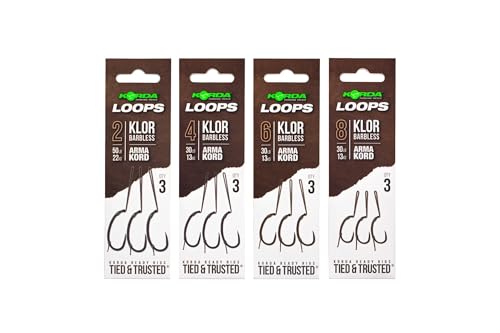 Korda Loop Rigs Klor - Haakmaat 8-30lb - Onderlijn von Korda