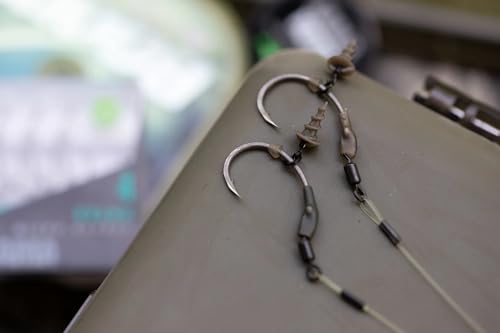 Korda Micro Ring Swivel Bait Screw Large - 5 Köderschrauben, Schrauben für Karpfenköder, Schrauben für Boilies, Boilieschrauben zum Karpfenangeln, Boiliestopper von Korda