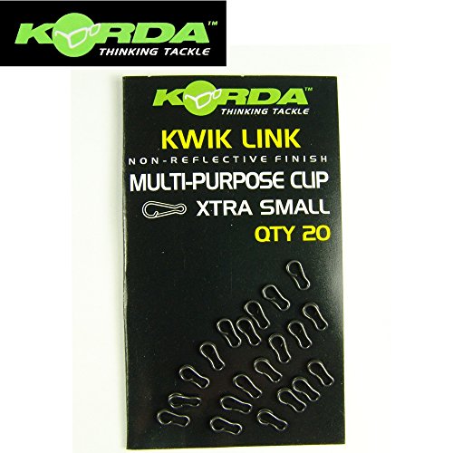 Korda Kwick Link XS - 20 Wirbel zum Karpfenangeln, Einhänger für Karpfenblei, Angelwirbel für Karpfen, Karpfenwirbel Korda Kwick Link XS - 20 Wirbel zum Karpfenangeln, Einhänger für Karpfenblei, Angelwirbel für Karpfen, Karpfenwirbel von Korda