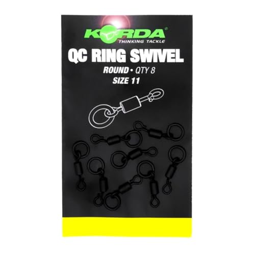 Korda QC Round Ring Swivel Size 11-8 Wirbel, Karpfenwirbel, Ringwirbel für den Haken, Baitholder, Schnellwechsel Wirbel Korda QC Round Ring Swivel Size 11-8 Wirbel, Karpfenwirbel, Ringwirbel für den Haken, Baitholder, Schnellwechsel Wirbel von Korda