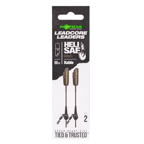 Korda Kable Leadcore Leader Heli Safe 50cm - Kaprfenvorfach, Farbe:Gravel Korda Kable Leadcore Leader Heli Safe 50cm - Kaprfenvorfach, Farbe:Gravel von Korda