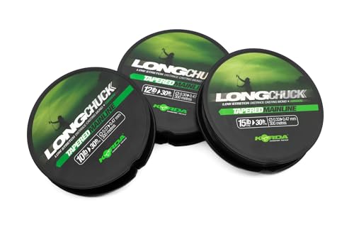 Korda LongChuck konische Hauptlinie, grün: 5,4–13,6 kg/0,30–0,47 mm Korda LongChuck konische Hauptlinie, grün: 5,4–13,6 kg/0,30–0,47 mm von Korda