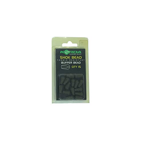 Korda Shok Bead - 15 Gummiperlen, Perlen zum Karpfenangeln, Stopperperlen, Knotenschutz, Pufferperlen von Korda