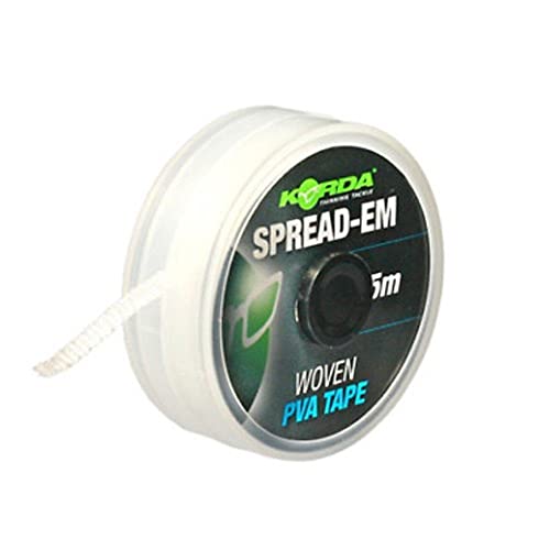 Korda Spread 'EM Woven PVA Tape - 5m PVA-Band, Angelzubehör zum Karpfenangeln, Karpfenzubehör Korda Spread 'EM Woven PVA Tape - 5m PVA-Band, Angelzubehör zum Karpfenangeln, Karpfenzubehör von Korda