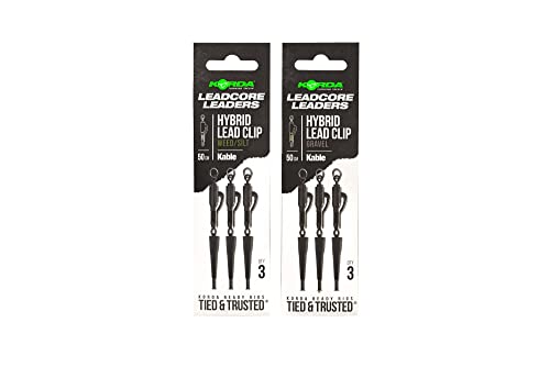 Korda Kable Leadcore Leader Hybrid Leadclip 50 cm – Kies | schnell sinkender, fertig gebundener Leadcore zum Karpfenangeln | Langlebige Kabelkonstruktion mit einfacher Befestigung | Optimale Korda Kable Leadcore Leader Hybrid Leadclip 50 cm – Kies | schnell sinkender, fertig gebundener Leadcore zum Karpfenangeln | Langlebige Kabelkonstruktion mit einfacher Befestigung | Optimale von Korda
