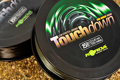 Touchdown-Angelschnur von Korda für Karpfenangeln, erhältlich in braun oder grün mit 4,5 kg, 5,4 kg und 6,8 kg Bruchlast, braun, 15LB Touchdown-Angelschnur von Korda für Karpfenangeln, erhältlich in braun oder grün mit 4,5 kg, 5,4 kg und 6,8 kg Bruchlast, braun, 15LB von Korda