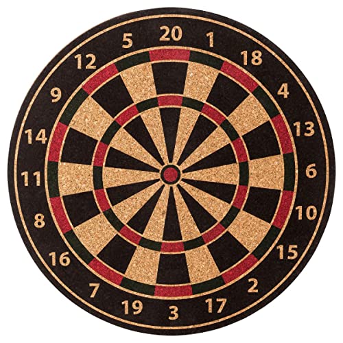 Kork-Deko Dartboard | Hochwertige Darts-Scheibe aus Presskork | ∅ 45 cm – Wettkampfgröße | 3 cm starker Kork aus Portugal | Alternative zu Plastik & Sisal Kork-Deko Dartboard | Hochwertige Darts-Scheibe aus Presskork | ∅ 45 cm – Wettkampfgröße | 3 cm starker Kork aus Portugal | Alternative zu Plastik & Sisal von Kork-Deko