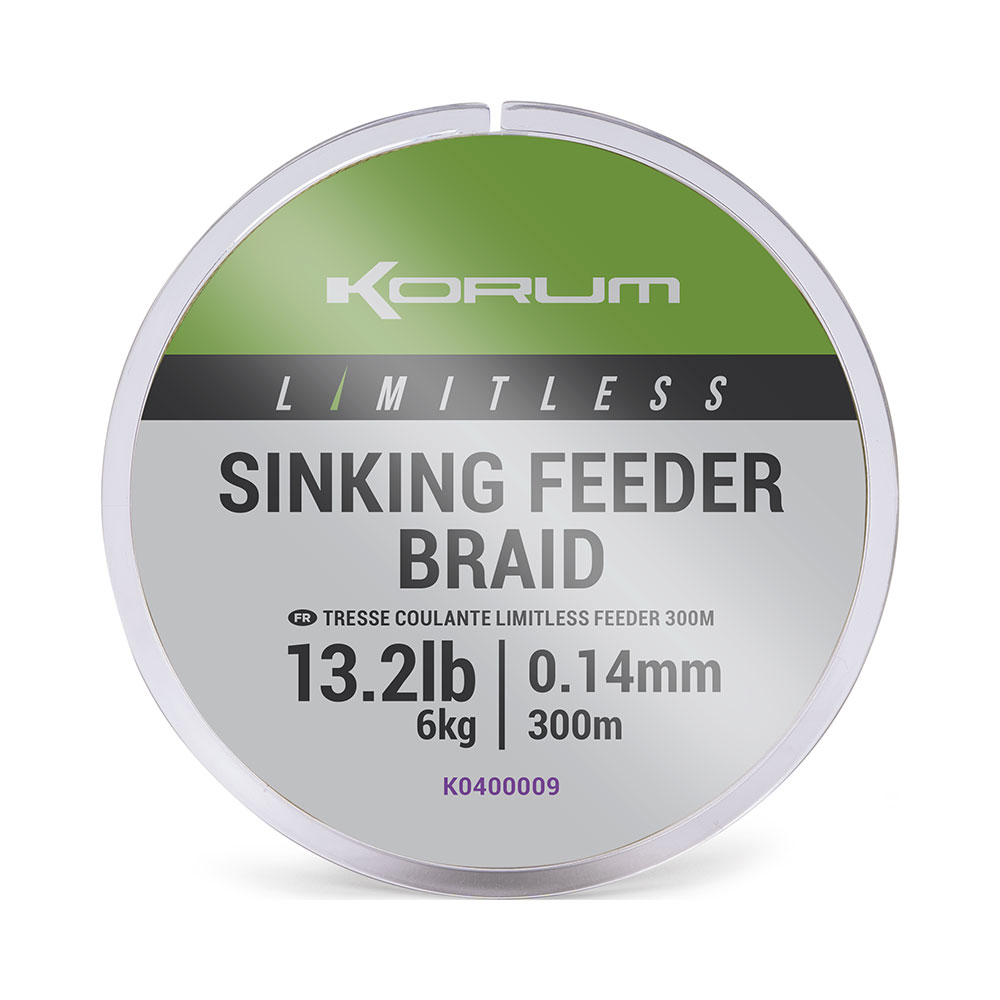 Korum Limitless Sinking Feeder Braided Line 300 M Durchsichtig 0.160 mm Korum Limitless Sinking Feeder Braided Line 300 M Durchsichtig 0.160 mm von Korum