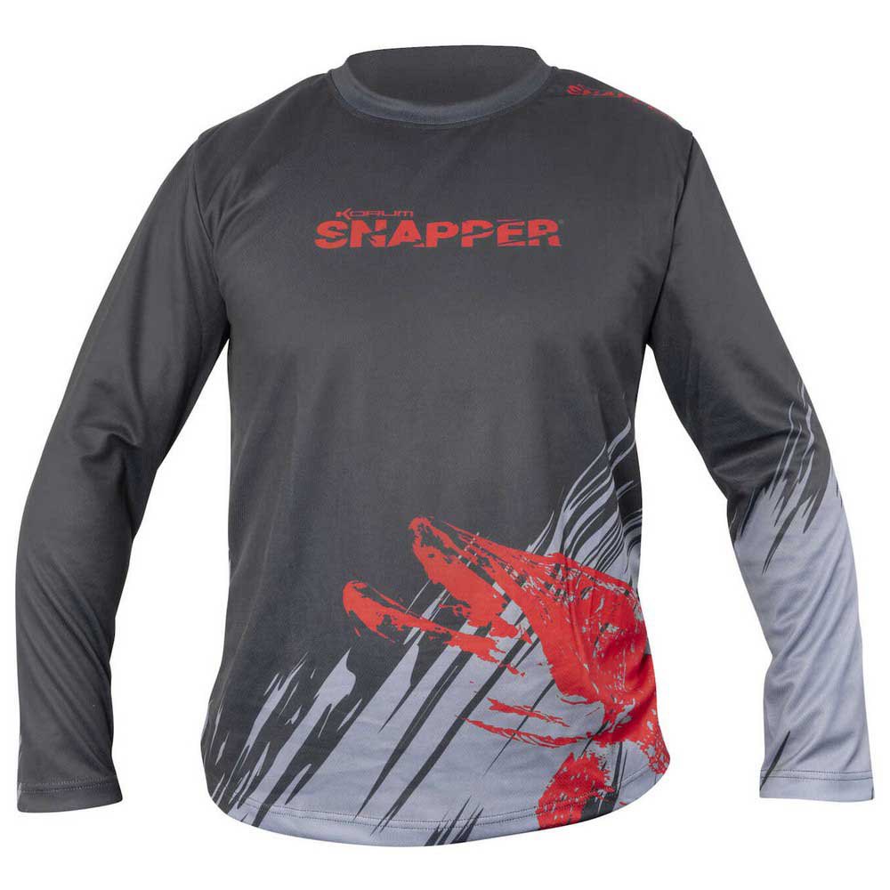 Korum Snapper Squad Long Sleeve T-shirt Grau M Mann Korum Snapper Squad Long Sleeve T-shirt Grau M Mann von Korum