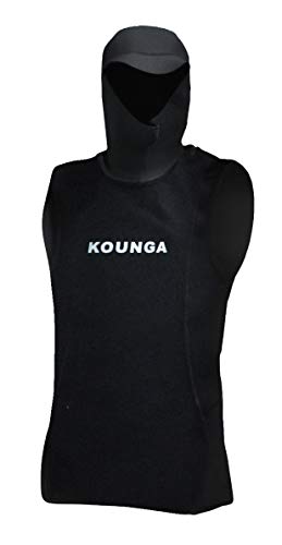 Kounga Jungen Neopren Built-in-Hood Surfen Top L schwarz von Kounga
