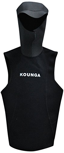 Kounga Jungen Neopren Built-in-Hood Surfen Top S schwarz von Kounga