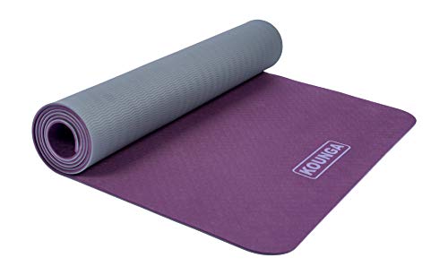 Kounga Yogamatte ProLight 5 Yogamatte, Unisex, Erwachsene, Violett/Grau, 183 x 61 cm von Kounga