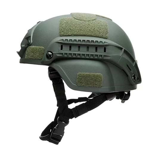 Koyheng Taktischer Mich 2000-Helm, Verstellbarer ACH-Airsoft-Helm mit Gehörschutz, vorderer NVG-Halterung und Seitenschiene von Koyheng