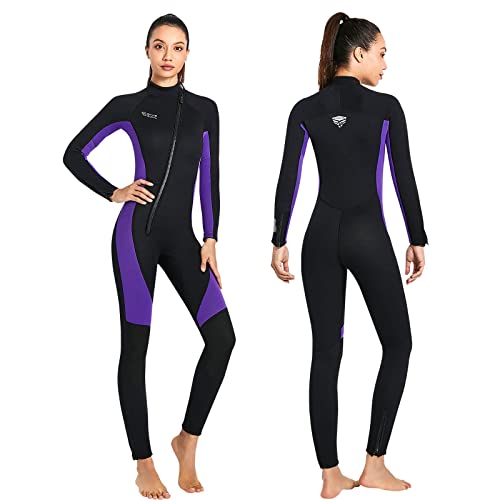 KREVZ 3mm Neoprenanzug Herren Damen Neopren Tauchanzüge Ganzkörper-Tauchanzüge, Frontreißverschluss Langarm Stretch Tauchhaut zum Schwimmen Schnorcheln Tauchen Surfen Wassersport KREVZ 3mm Neoprenanzug Herren Damen Neopren Tauchanzüge Ganzkörper-Tauchanzüge, Frontreißverschluss Langarm Stretch Tauchhaut zum Schwimmen Schnorcheln Tauchen Surfen Wassersport von Krevz