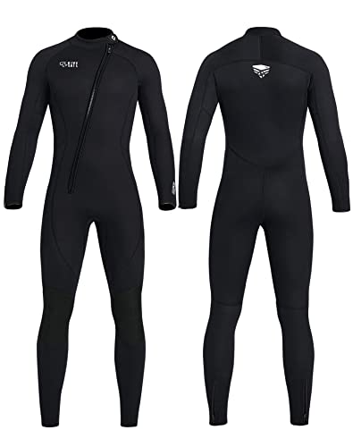 KREVZ 3mm Neoprenanzug Herren Damen Neopren Tauchanzüge Ganzkörper-Tauchanzüge, Frontreißverschluss Langarm Stretch Tauchhaut zum Schwimmen Schnorcheln Tauchen Surfen Wassersport KREVZ 3mm Neoprenanzug Herren Damen Neopren Tauchanzüge Ganzkörper-Tauchanzüge, Frontreißverschluss Langarm Stretch Tauchhaut zum Schwimmen Schnorcheln Tauchen Surfen Wassersport von Krevz