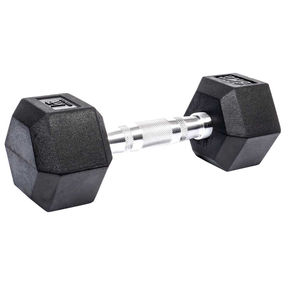 Krf Rubber Hex 8kg Dumbell Schwarz 8 kg von Krf