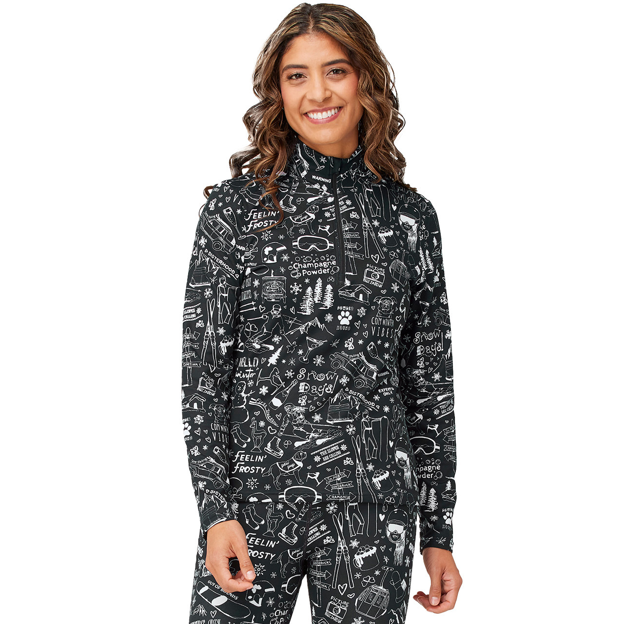 Krimson Klover Damen Skishirt GRAFFITI black von Krimson Klover