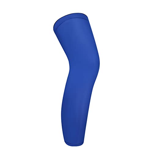 Kripyery 1 x Kniebandage, Knie-Kompressions-Ärmelstütze für Männer und Frauen, schweißabsorbierende elastische Knieschoner Beinmanschette zum Laufen, Wandern Blau L von Kripyery