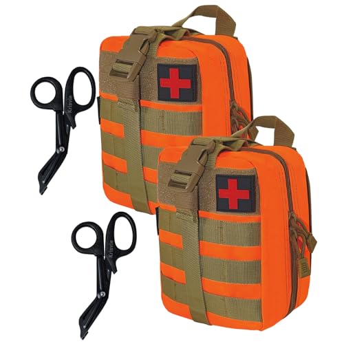 Krisvie Molle Erste Hilfe Tasche 2Pcs,Taktische Leer Tactical Gür,AbnehmbareTaktische Medizinische Tasche für Camping Outdoor Wandern Fahhrad Militär tasche Krisvie Molle Erste Hilfe Tasche 2Pcs,Taktische Leer Tactical Gür,AbnehmbareTaktische Medizinische Tasche für Camping Outdoor Wandern Fahhrad Militär tasche von Krisvie
