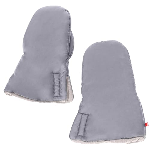 Krujecnt Kinderwagen-Handmuff, Kinderwagen-Handschuhe,Faltbarer Winter-Handmuff-Kinderwagenzubehör | Winter-Frostschutz-Kinderwagen-Fäustlinge, wasserdicht, warm, verstellbare Dichtigkeit, Handmuff von Krujecnt