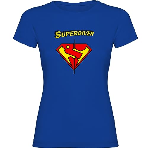 K KRUSKIS - T Shirt Tauchen Super Diver Zurzarm Frau - XL, Blau könig von K KRUSKIS