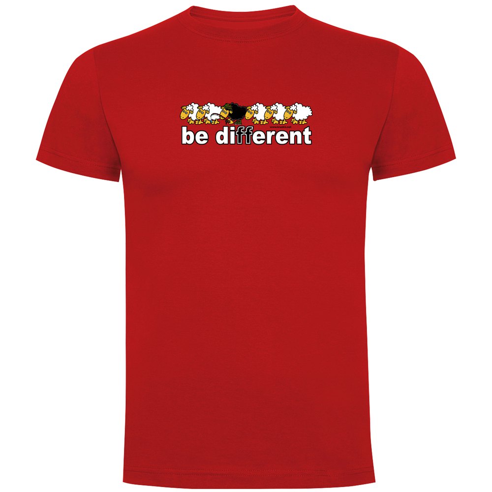 Kruskis Be Different Fish Short Sleeve T-shirt Rot 3XL Mann von Kruskis