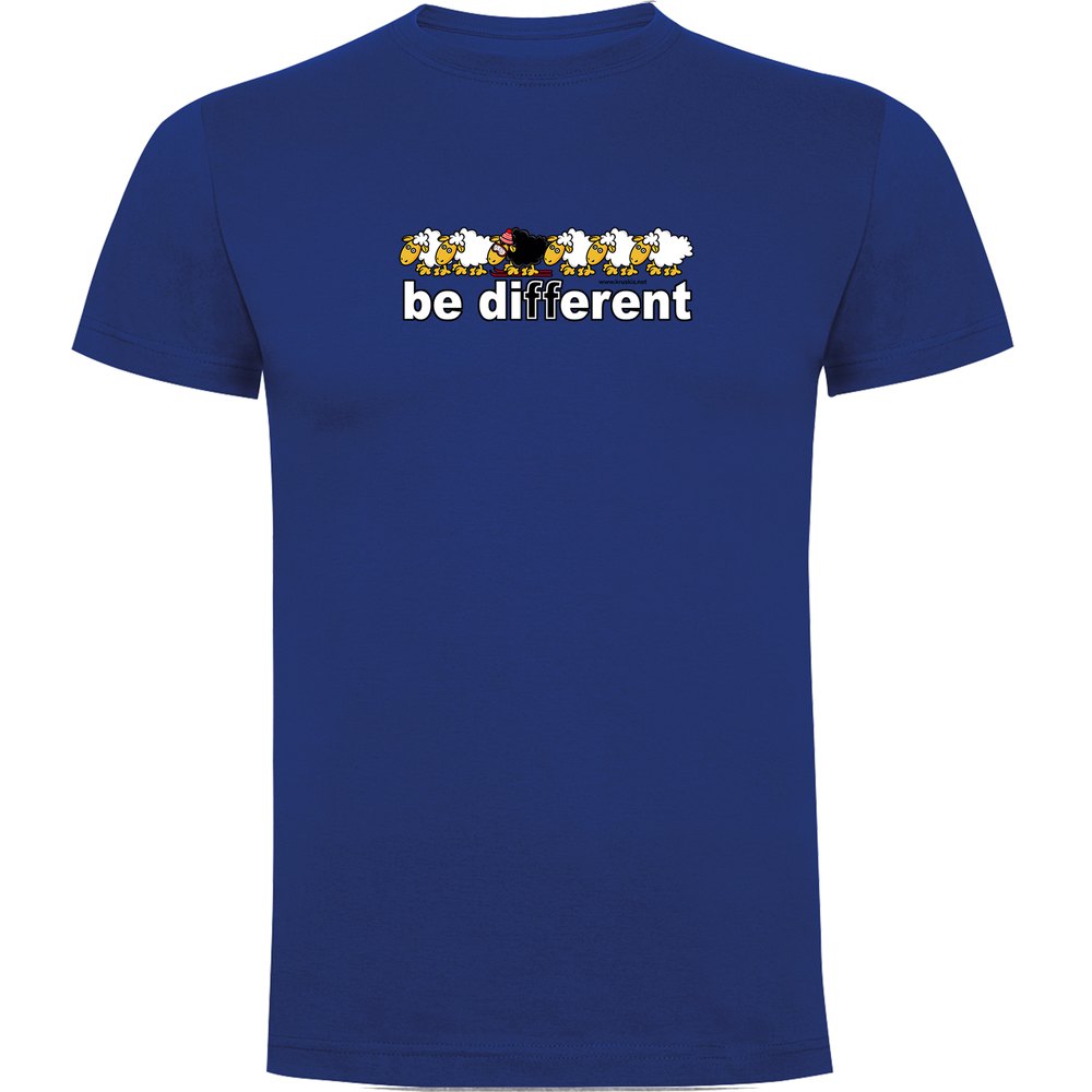 Kruskis Be Different Ski Short Sleeve T-shirt Blau 3XL Mann von Kruskis