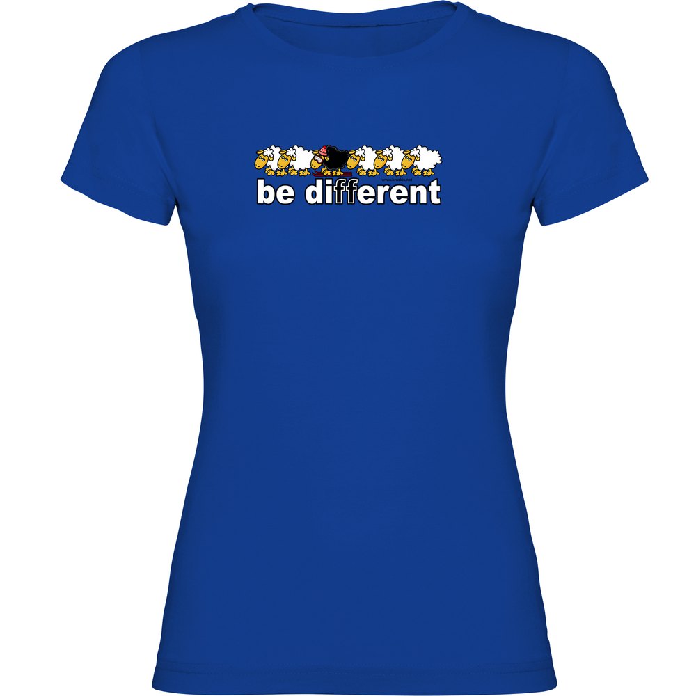 Kruskis Be Different Ski Short Sleeve T-shirt Blau M Frau von Kruskis