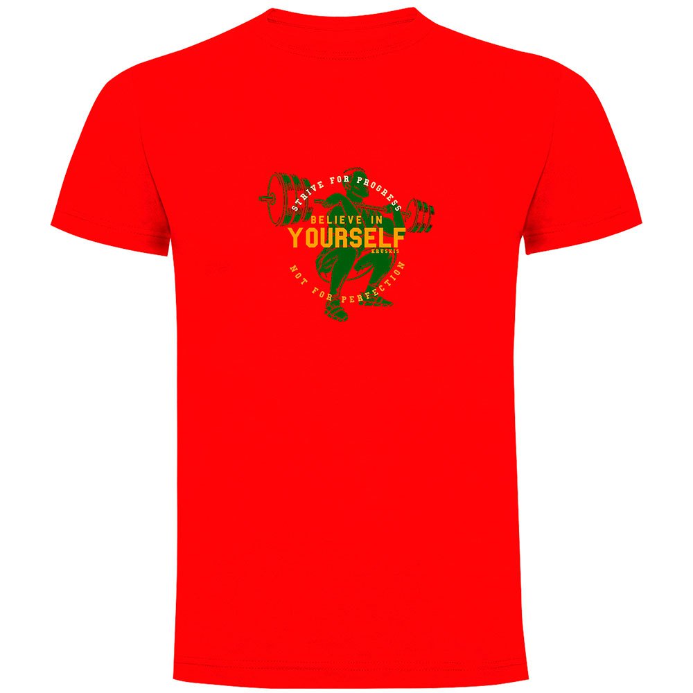 Kruskis Believe Short Sleeve T-shirt Rot S Mann Kruskis Believe Short Sleeve T-shirt Rot S Mann von Kruskis