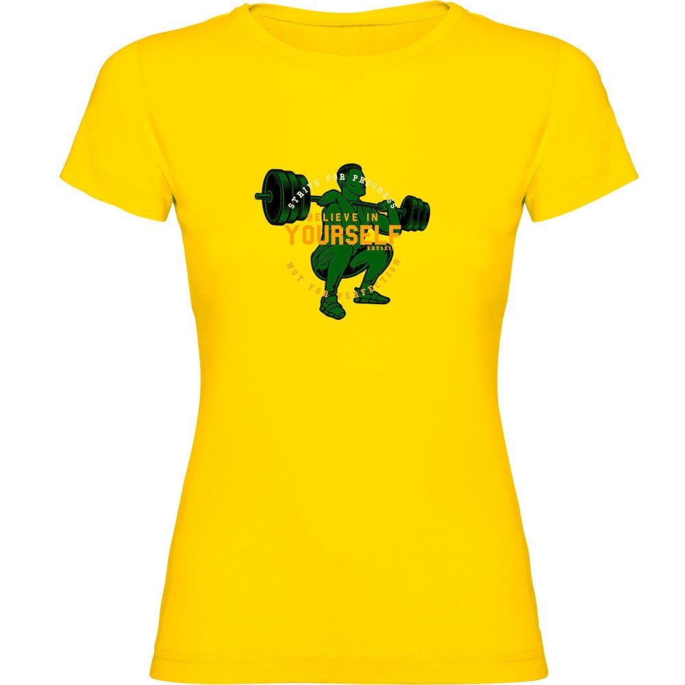 Kruskis Believe Short Sleeve T-shirt Gelb XL Frau Kruskis Believe Short Sleeve T-shirt Gelb XL Frau von Kruskis