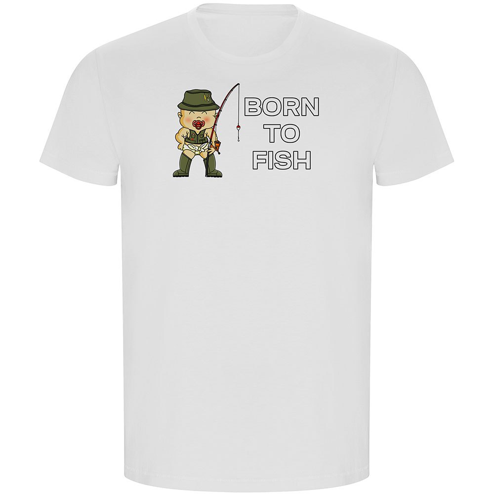 Kruskis Born To Fish Eco Short Sleeve T-shirt Weiß 2XL Mann Kruskis Born To Fish Eco Short Sleeve T-shirt Weiß 2XL Mann von Kruskis