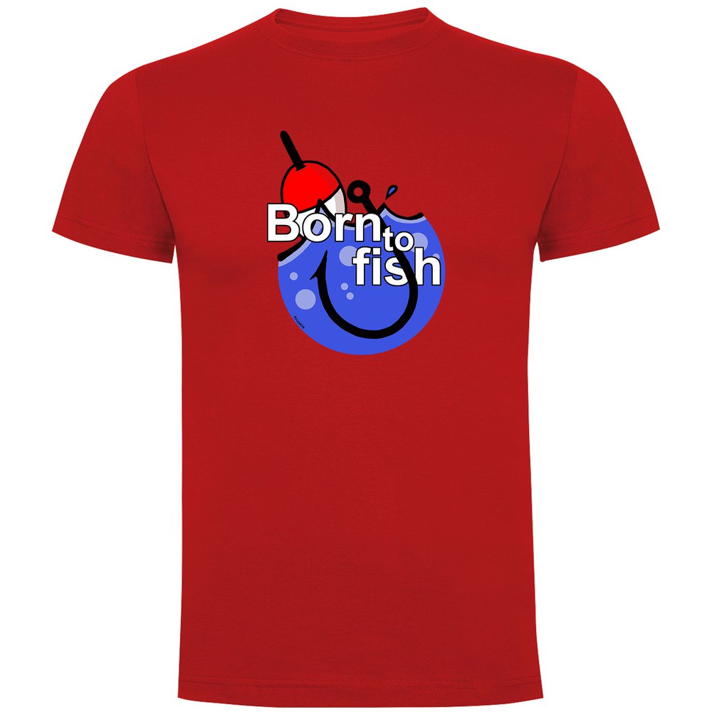 Kruskis Born To Fish Hook Short Sleeve T-shirt Rot M Mann Kruskis Born To Fish Hook Short Sleeve T-shirt Rot M Mann von Kruskis