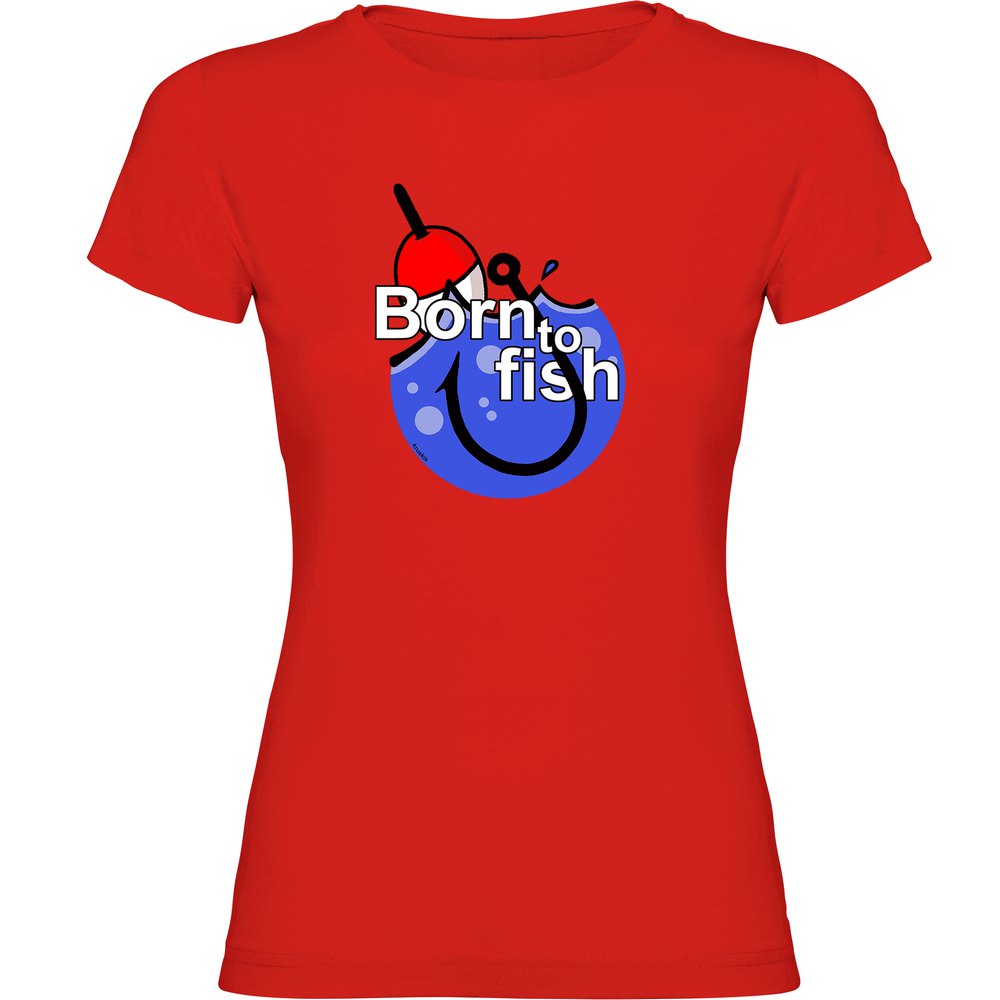 Kruskis Born To Fish Hook Short Sleeve T-shirt Rot M Frau Kruskis Born To Fish Hook Short Sleeve T-shirt Rot M Frau von Kruskis