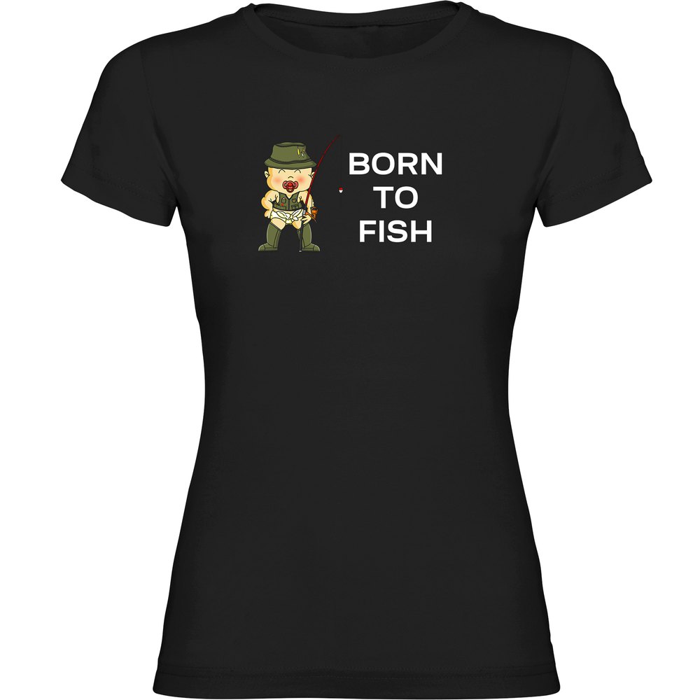 Kruskis Born To Fish Short Sleeve T-shirt Schwarz L Frau Kruskis Born To Fish Short Sleeve T-shirt Schwarz L Frau von Kruskis