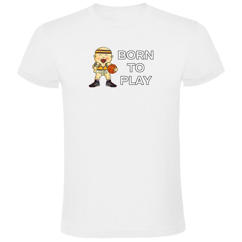 Kruskis Born To Play Basketball Short Sleeve T-shirt Weiß M Mann Kruskis Born To Play Basketball Short Sleeve T-shirt Weiß M Mann von Kruskis