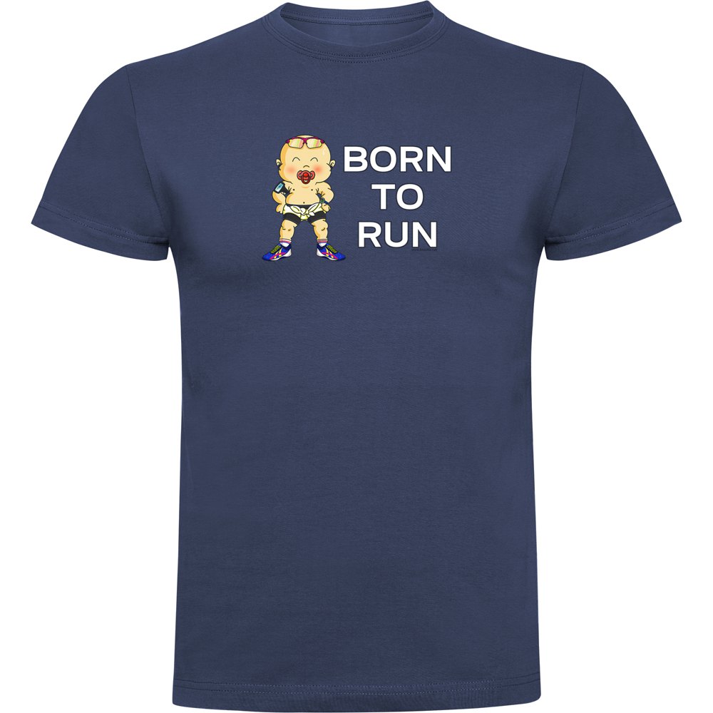 Kruskis Born To Run Short Sleeve T-shirt Lila 3XL Mann von Kruskis