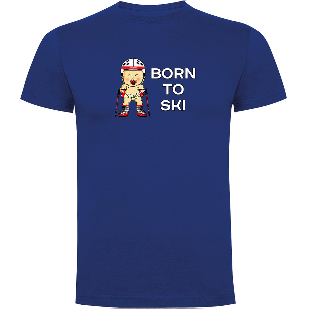 Kruskis Born To Ski Short Sleeve T-shirt Blau L Mann Kruskis Born To Ski Short Sleeve T-shirt Blau L Mann von Kruskis