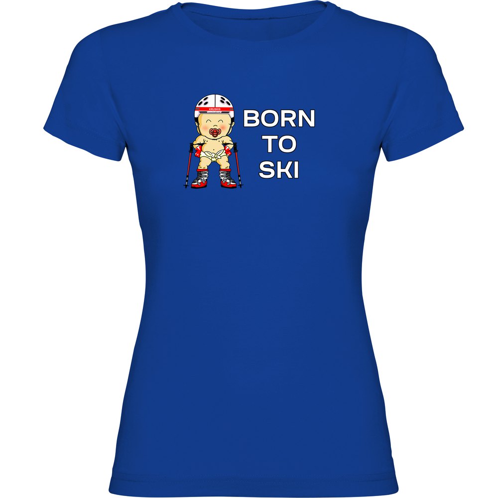 Kruskis Born To Ski Short Sleeve T-shirt Blau M Frau Kruskis Born To Ski Short Sleeve T-shirt Blau M Frau von Kruskis