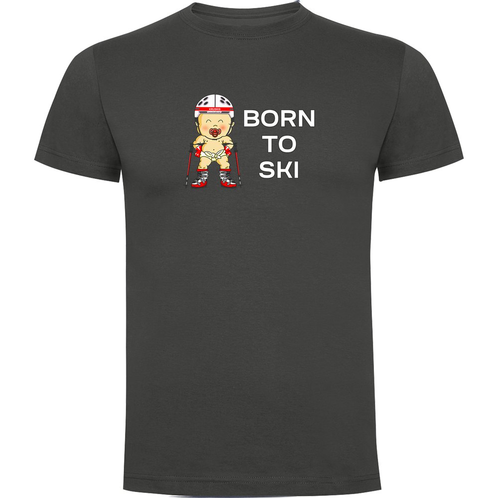 Kruskis Born To Ski Short Sleeve T-shirt Grau L Mann Kruskis Born To Ski Short Sleeve T-shirt Grau L Mann von Kruskis