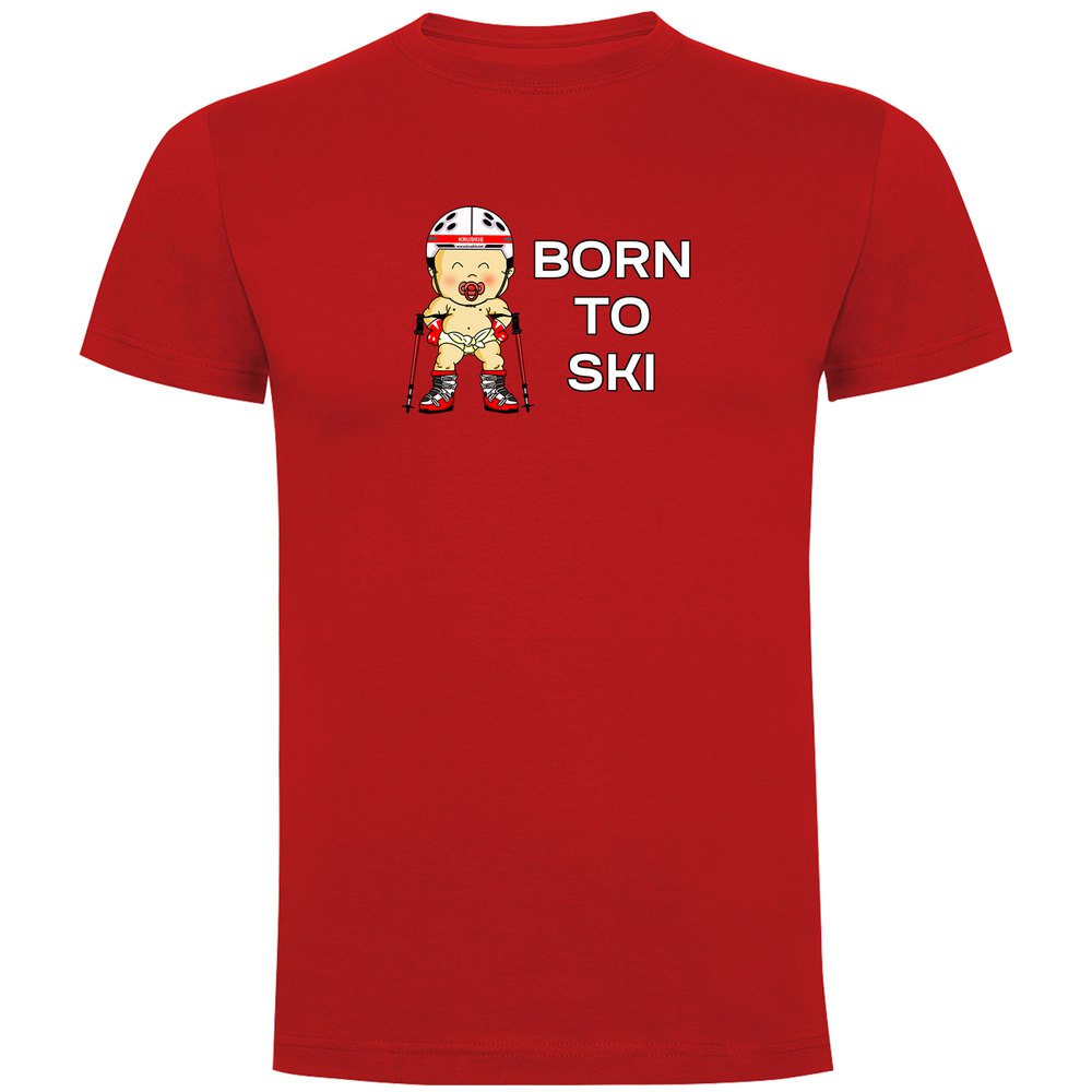 Kruskis Born To Ski Short Sleeve T-shirt Rot L Mann Kruskis Born To Ski Short Sleeve T-shirt Rot L Mann von Kruskis