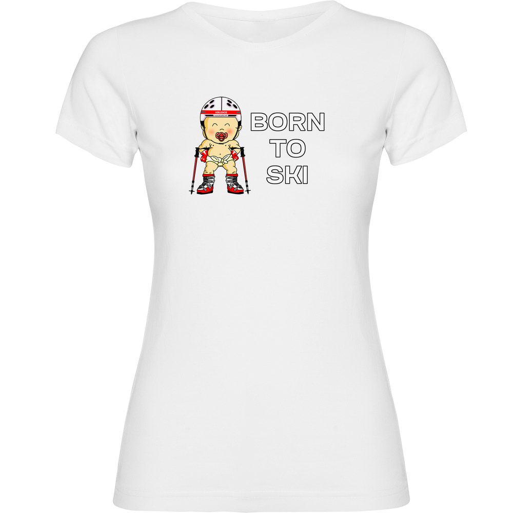 Kruskis Born To Ski Short Sleeve T-shirt Weiß S Frau Kruskis Born To Ski Short Sleeve T-shirt Weiß S Frau von Kruskis