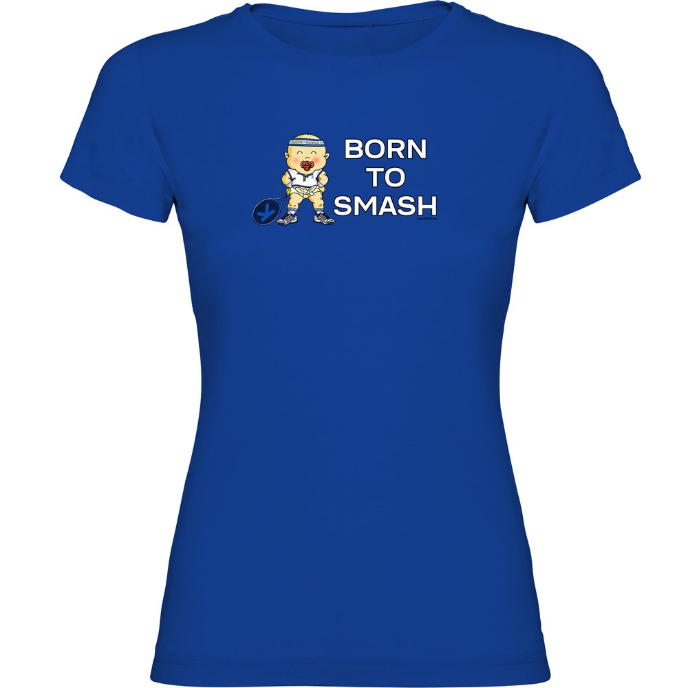 Kruskis Born To Smash Short Sleeve T-shirt Blau XL Frau von Kruskis