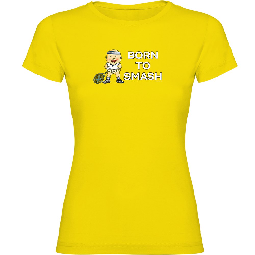 Kruskis Born To Smash Short Sleeve T-shirt Gelb L Frau Kruskis Born To Smash Short Sleeve T-shirt Gelb L Frau von Kruskis